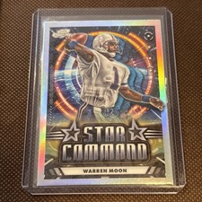 Warren Moon Houston Oilers 2024 Topps Chrome Cosmic Star Command Insert #SC-12