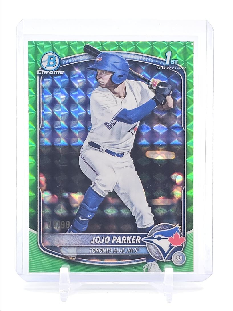 JOJO PARKER 2025 BOWMAN CHROME DRAFT 1ST GREEN GEOMETRIC /99 Q0154