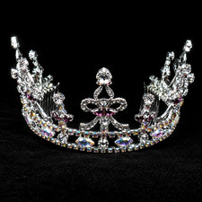XL Czech Rhinestone Headband Tiara Extra Large - FREE SHIPPING