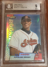 1999 Finest C.C. Sabathia Refractor Rookie Card #294 BGS 9 HOF RC