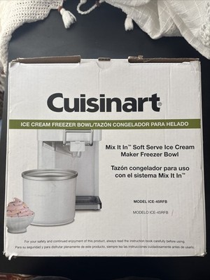 Cuisinart Eiscreme Gefrierschüssel - zur Verwendung ICE-45 Cuisinart ICE-45RFB, weiß