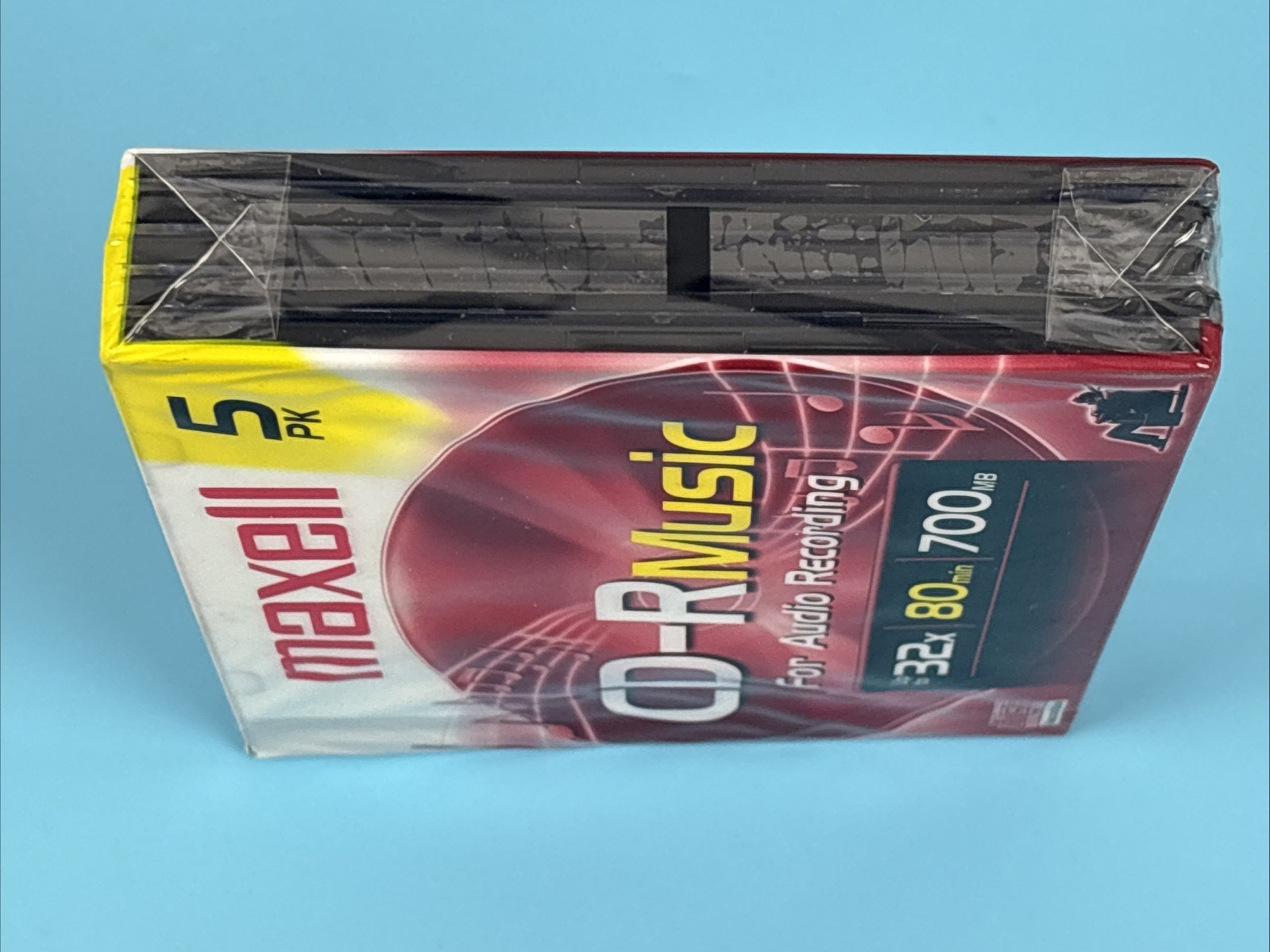 Maxell CD-R Music for Audio Recording 32X 80Min 700MB (5 Pack); NEW!