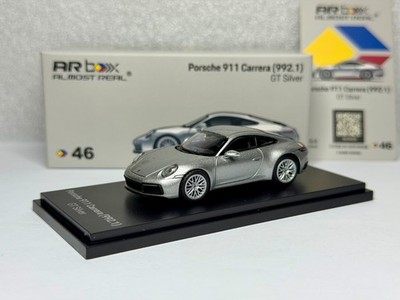 Almost Real 1:64 Porsche 911(992.1) Carrera GT Silver #46 Diecast