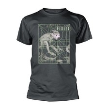Pixies Monkey Grid Grey T-Shirt NEW OFFICIAL