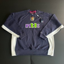 BNWT Authentic Diadora Aston Villa 2000/01 Training Sweatshirt Medium Men (573)