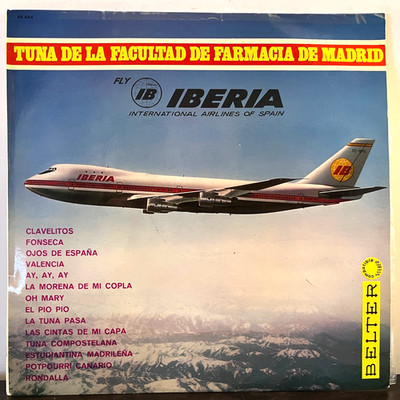 Tuna De La Facultad Farmacia De Madrid (1974 Iberia) - 12'' Vinyl Record LP - VG+