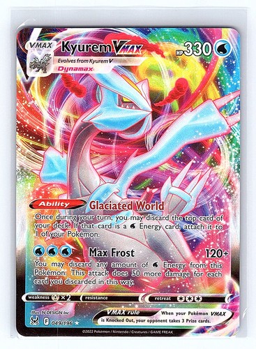 Kyurem VMAX - SWSH11: Lost Origin 49/196 - Ultra Rare Holo LP