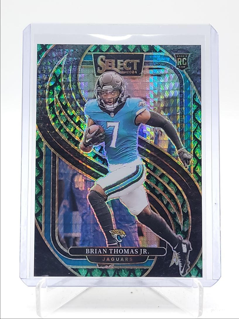 BRIAN THOMAS JR. 2024 SELECT PREMIER LEVEL ROOKIE DRAGON SCALE RC /81 Q5849