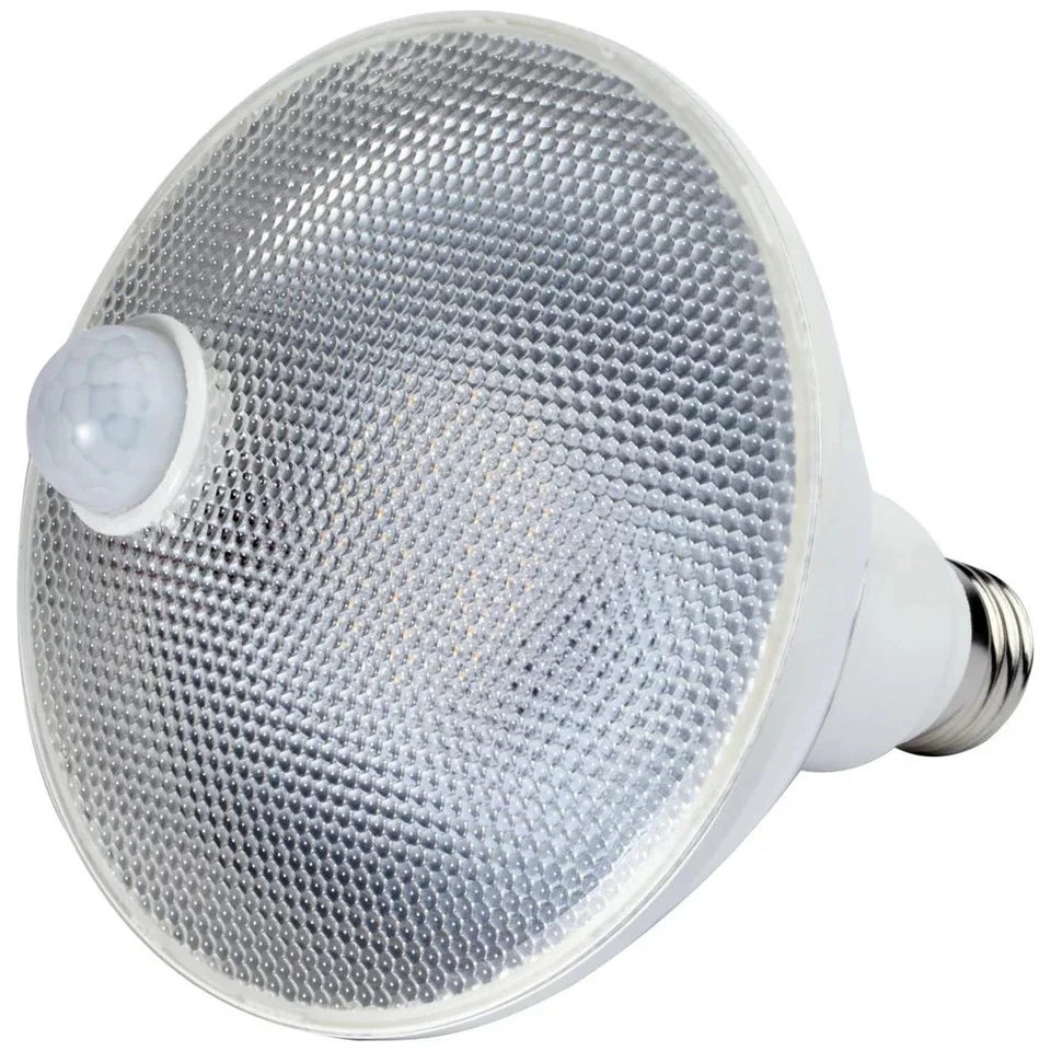 14 Watt PAR38 LED - White - 3000K - 1100 Lumens - 120 Volt - PIR Sensor - Non-Di - Image 2 of 4