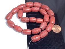 Perline di corallo a forma di canna filo 16"/diametro 12mm x 18mm (s145-w1,5)