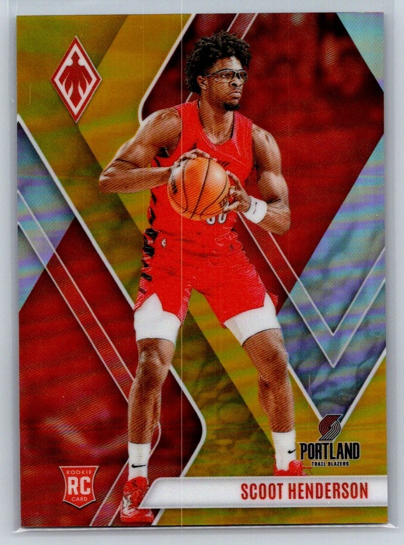 2023-24 Panini Phoenix - Rookies Scoot Henderson #298 Gold /10 (RC)
