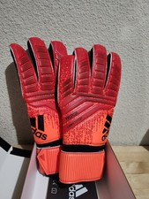 NEW ADIDAS PREDATOR COMPETITION GOALIE GOALKEEPER GLOVES SIZE 12 DN8566 RED/BLK