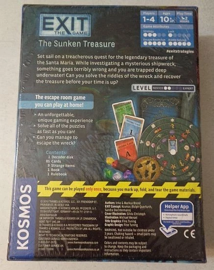 Exit The Game: The Sunken Treasure - Kosmos - Brand New Factory Sealed - Image 2 of 4