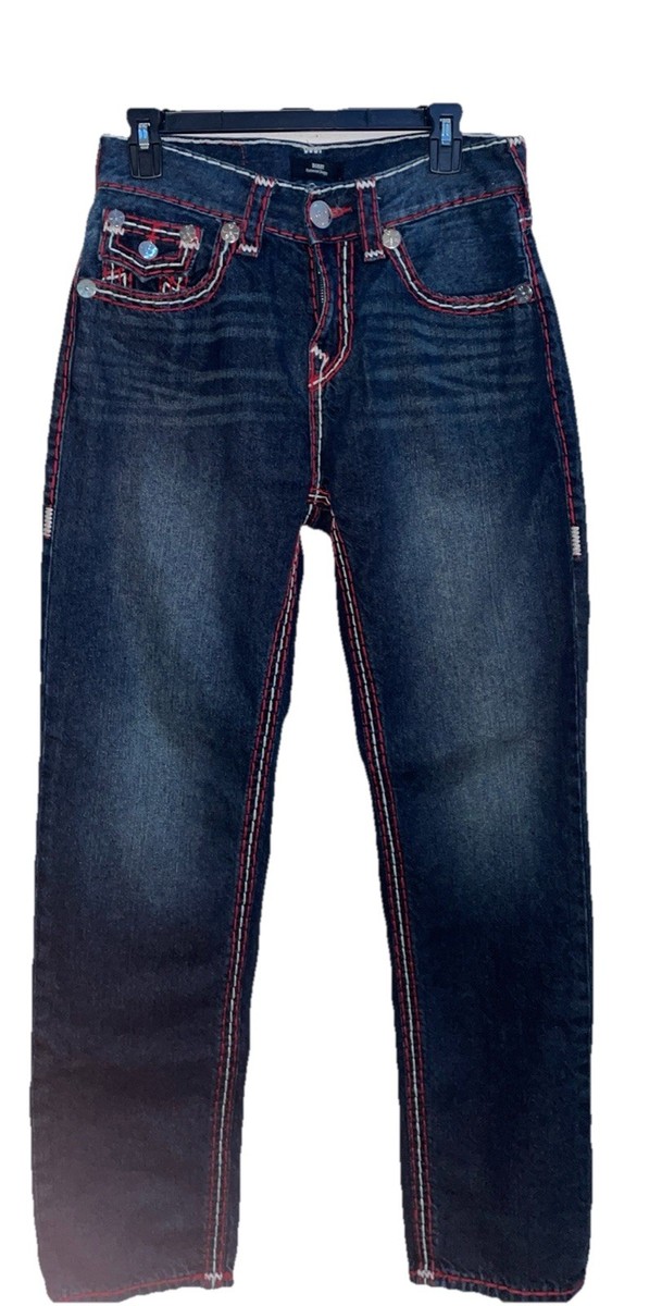 TRUE RELIGION BOBBY SUPER Tストレート BOBBY SUPER T TRIPLE LOGO BAGGY JEAN 32