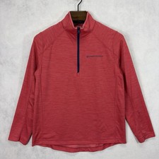 Vineyard Vines Performance 1/4 Zip Pullover Mens Medium Red Long Sleeve Athletic