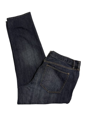 EDDIE BAUER Boyfriend-Jeans geknöpft lockeres Bein Used-Look Damengröße 16