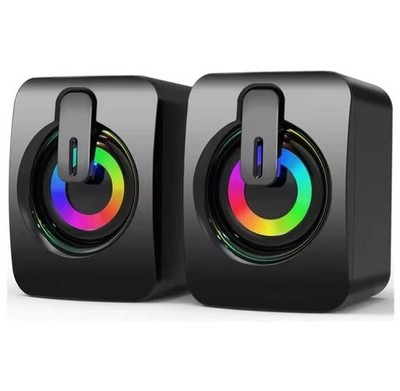 Kabelgebundene Computer Gaming Lautsprecher Stereo für PC Desktop Laptop Speaker USB 3,5mm