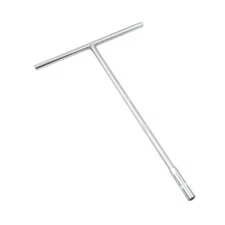 Silver Tone 7mm T-Handle Hex Socket Reach Wrench Spanner