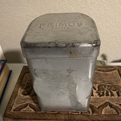 Primus Portable Gas Camping Stove System 1 Burner Metal Brass with Metal Case