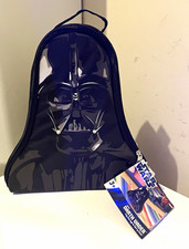 Star Wars Darth Vader Kids Small Black Backpack Zip Adjustable Straps Graphic