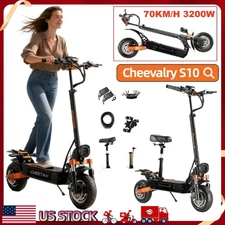 Cheevalry S10 3200W 52V Electric Scooter 36Ah 70KM/H 2 IN 1 Foldable E-Scooter