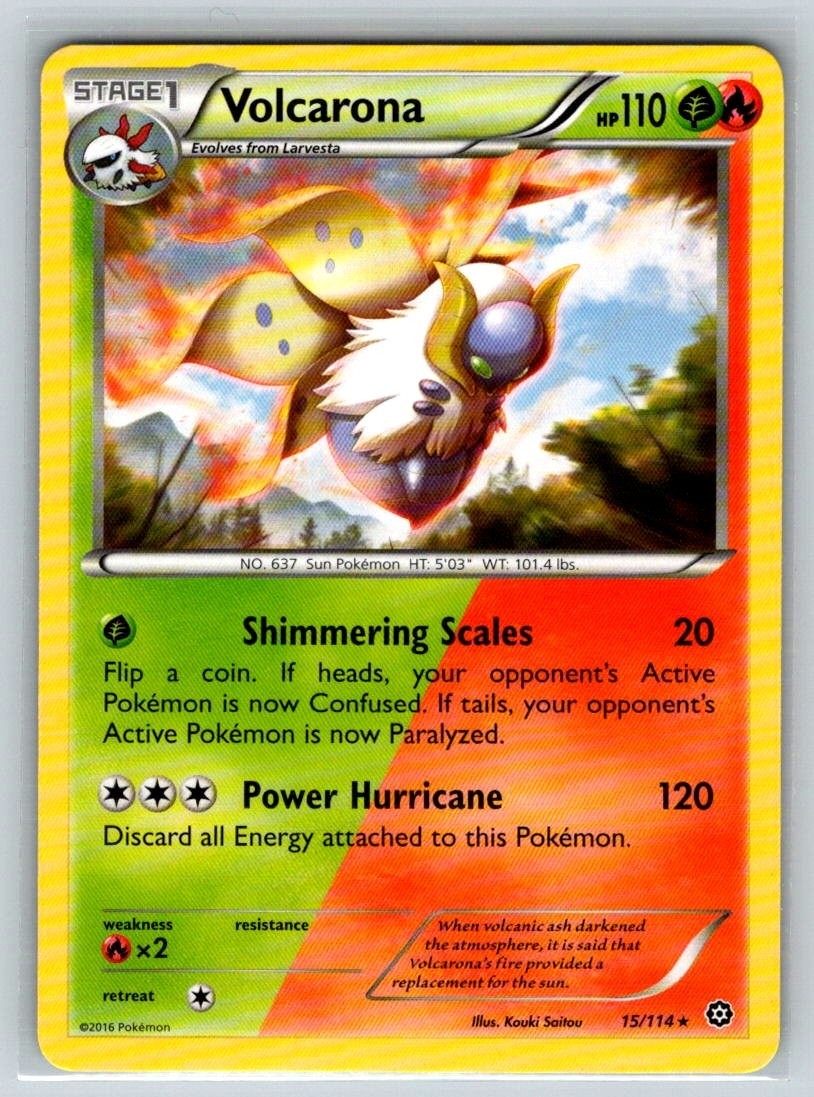 Volcarona 15/114 XY - Steam Siege Regular NM