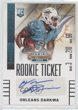 2014 Panini Contenders /150 Orleans Darkwa (Ball in Right Arm) #198 Auto a8r