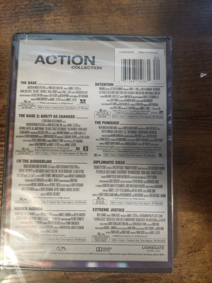 Action Collection DVD 8 Набор Фильмов База, Каратель, Скрытая Повестка дня новый - Изображение 2 из 2