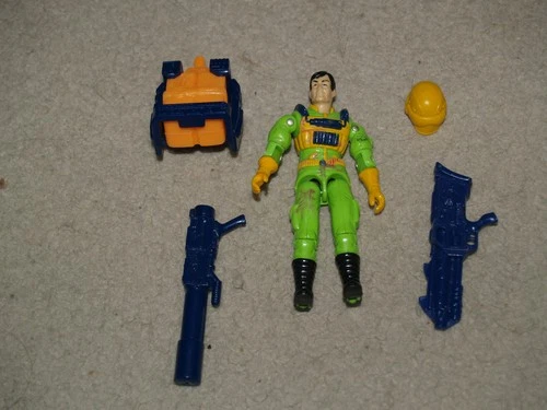 GI Joe Eco Force Warriors Flint Figure Cobra 4"  Hasbro 1991 - near complete