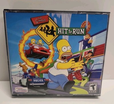 The Simpsons Hit & Run PC CD-ROM Software Jewel Case Vintage 2003 3 Disc Set