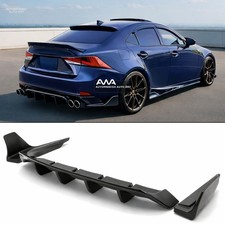 For 17-20 Lexus Is300 Is350 F Sport Sedan Art Style Rear Diffuser Side Spats