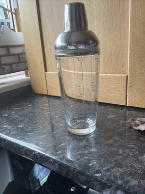 BAR CRAFT BOSTON GLAS COCKTAIL SHAKER MIT EDELSTAHLDECKEL 700ML