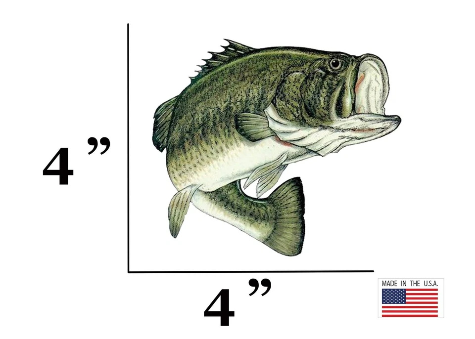 Calcomanía adhesiva táctica de pez lubina Rogue River pesca parachoques pegatina peces auto... Foto 3 de 4