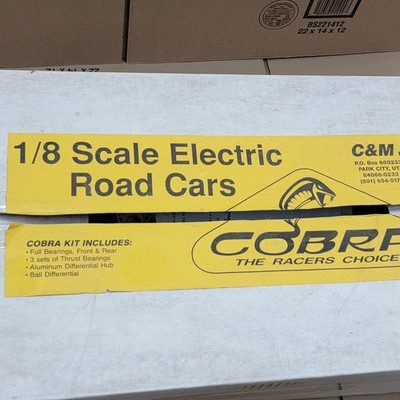Vintage Team Cobra 1/8 Scale Electric Graphite Car 1989-1990 NIB 7011 C&M Pan 