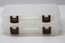 S/2 Plano ProLatch StowAway 3650N Tackle Box Clear Plastic Organizer