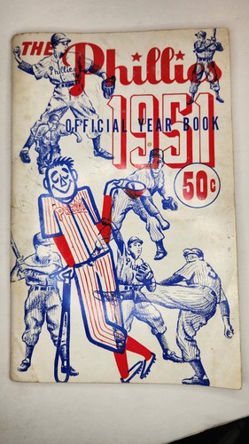 Authentic Vintage 1951 The Phillies Official Year Book 