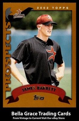 2002 Topps Traded & Rookies James Barrett #T175 Houston Astros Rookie MLB 
