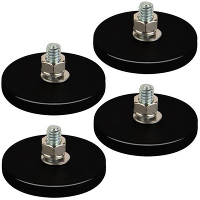 Neodymium Rubber Coated Magnets,4PCS Anti-Scratch Mounting Magnets