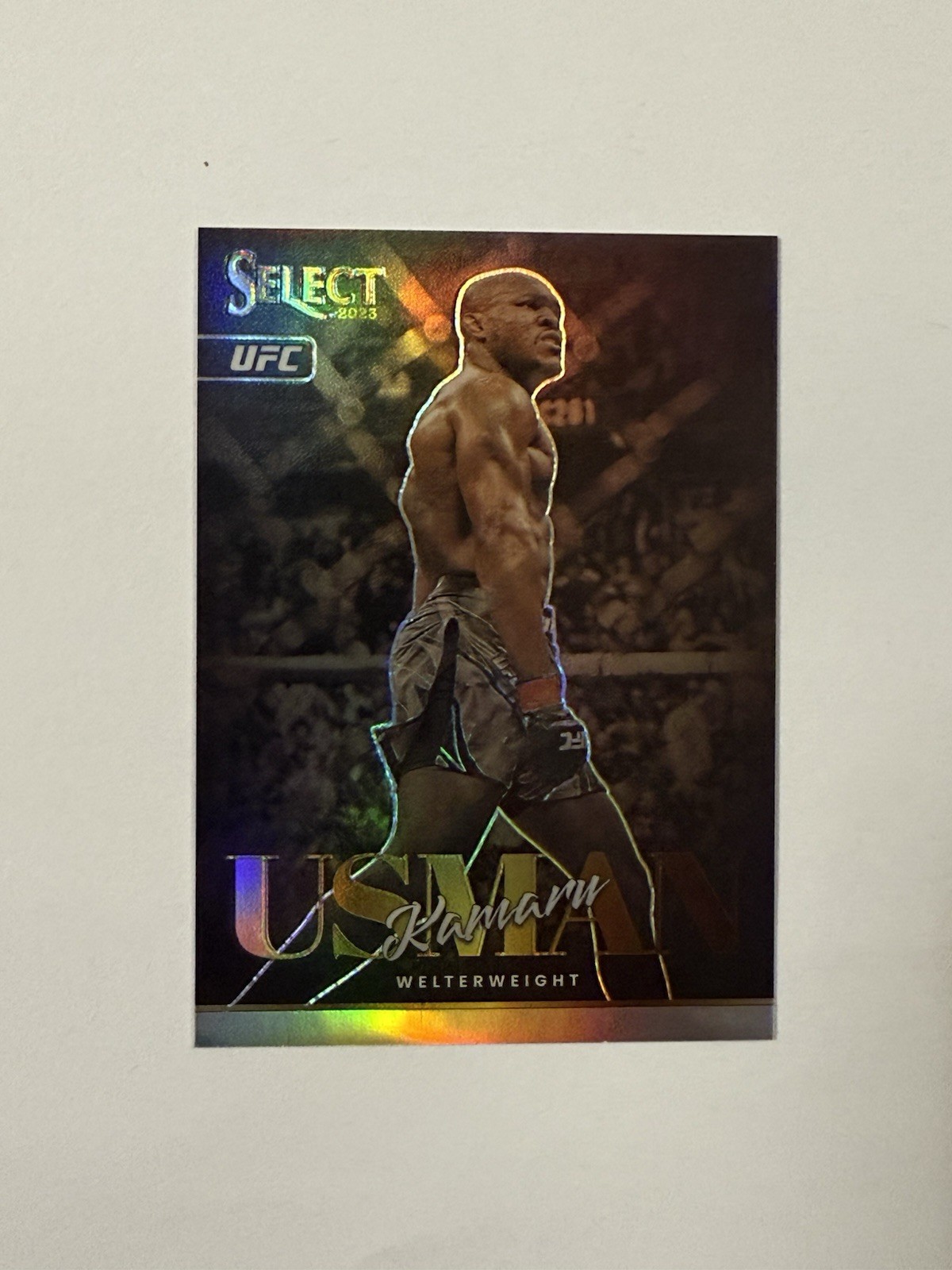 2023 Panini Select UFC - Artistic Selections Kamaru Usman #3