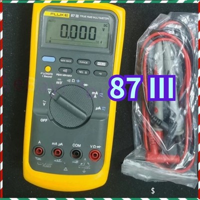 Genuine Fluke Model 87 III True RMS Digital Multimeter with Leads