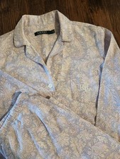 Lauren Ralph Lauren Women s 2-piece pajama set purple paisley print size small