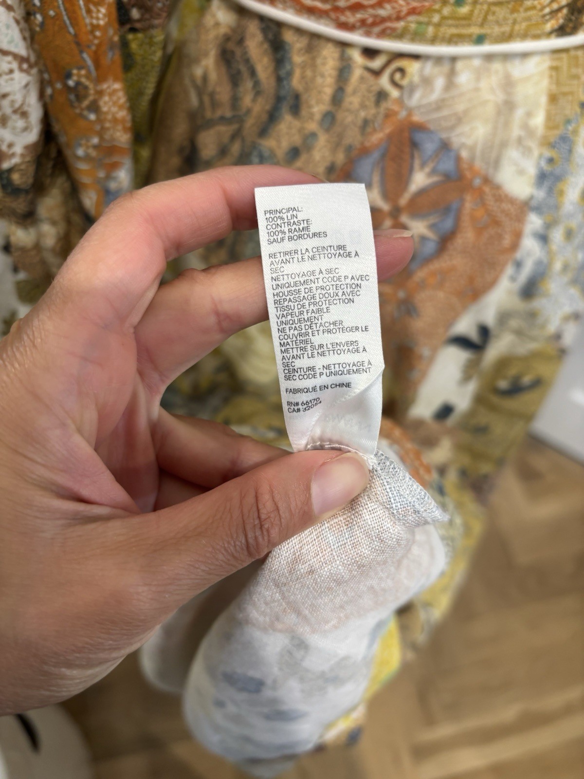 ZIMMERMANN Brightside batik Patchwork Print Linen… - image 11