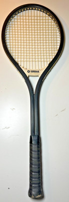 Raquette De Tennis Vintage Yamaha YFG 30 Fibre De Verre - Noire, Taille 4-5/8" (Années 70)