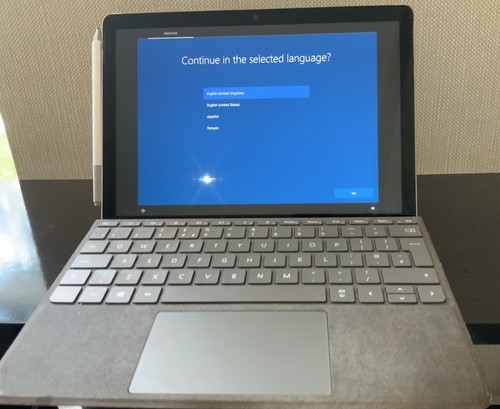 Microsoft Surface Go 2 64GB Black Pen Spigen Case & Charger & Keyboard - Picture 2 of 11