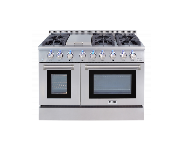 6 burner electric stove with double oven