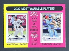 AARON JUDGE / PAUL GOLDSCHMIDT 2024 Topps Heritage #212 2022 MVPs