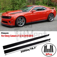 For Chevy Camaro Lt Ls Ss 10-15 78.7 Side Skirts Add-on Body Kit Rocker Panel