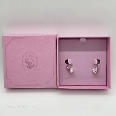 Swarovski Bella Herz Ohrringe Weiß, Rhodiniert Heart 5687414