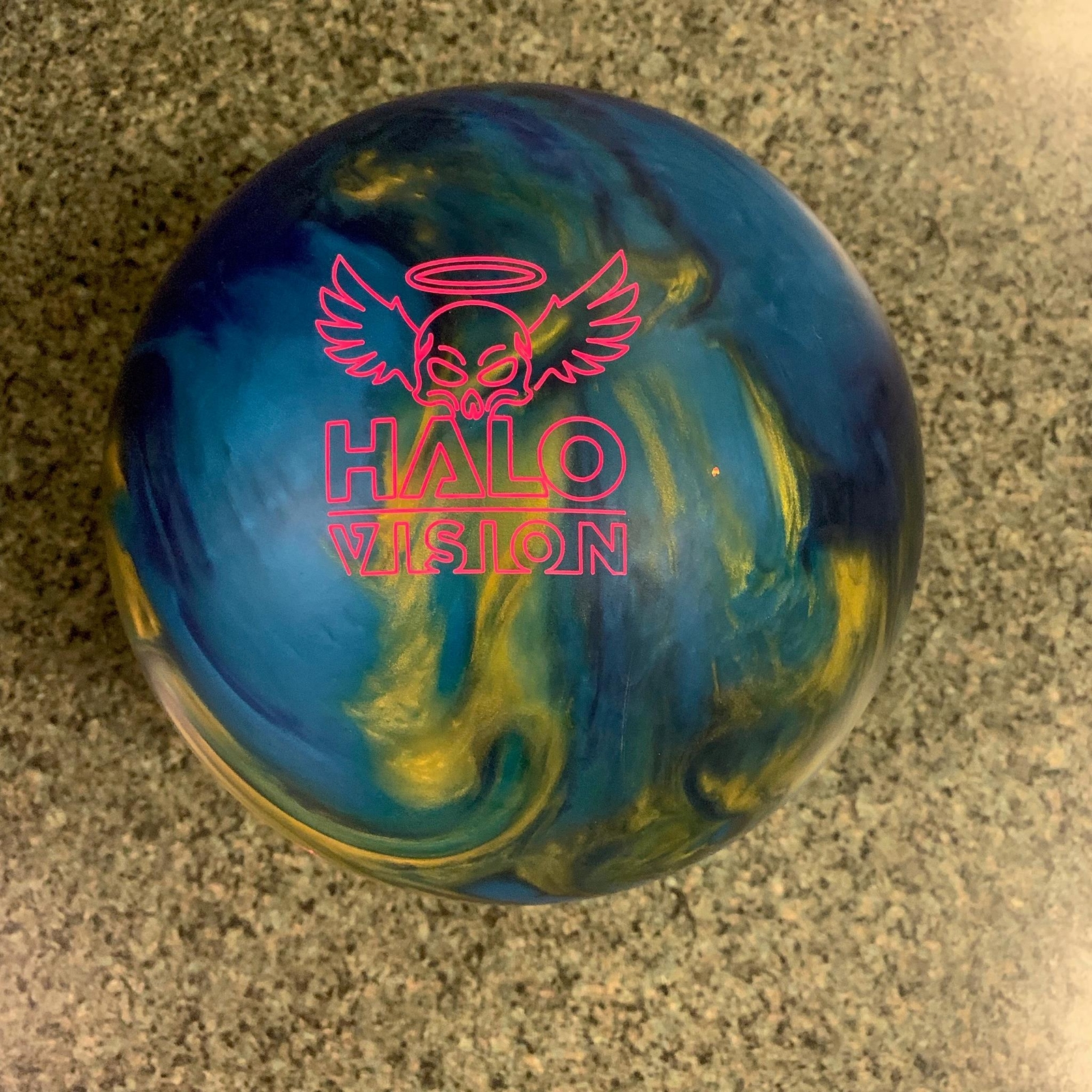 15lb Roto Grip Halo Vision Bowling Ball Gold/sky Blue/purple 15 Pound Rotogrip for sale online