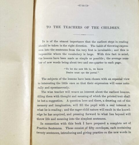 Antique Education Book "The Cyr Readers By Grades" Book One 1901 - Picture 8 of 8